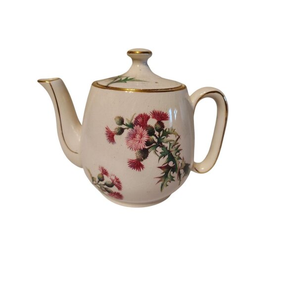 Vintage Royal Winton Thistle Teapot 5", Grimwades, England Cottagecore READ - Picture 1 of 5